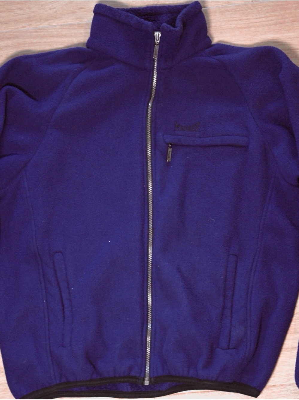 Marker Men's Navy Blue Full-Zip Fleece Jacket